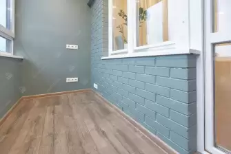 Отделка балкона гипсокартоном с покраской